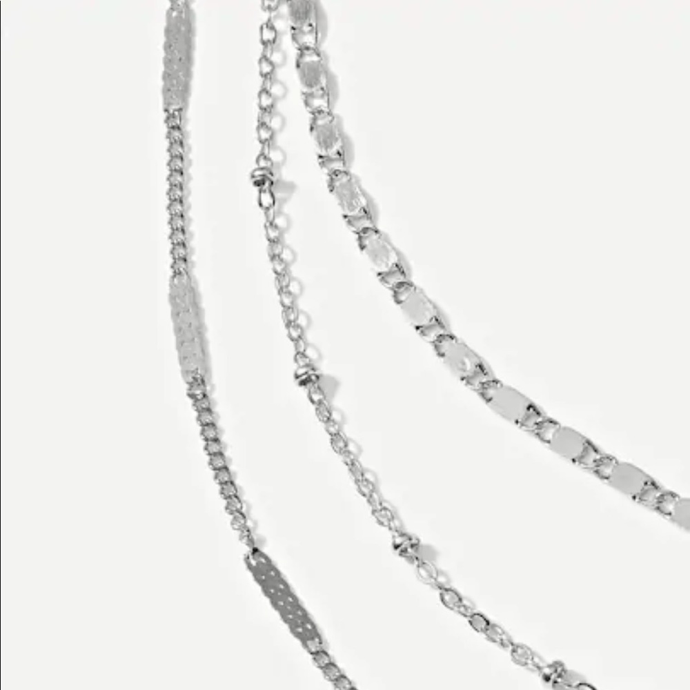 LAST SET SALE Dainty Silver Choker Necklace Set - Picture 5 of 5
